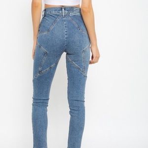 REVICE VENUS ⭐️ JEANS INFAMOUS STAR BOTTOM VINTAGE LOOK SIZE 27 HIGH WAIST